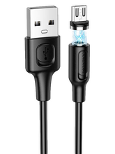 Кабель Borofone BX41 Amiable джек USB - джек micro USB , 2.4 А , 1 метр, магнитный micro USB, чёрный